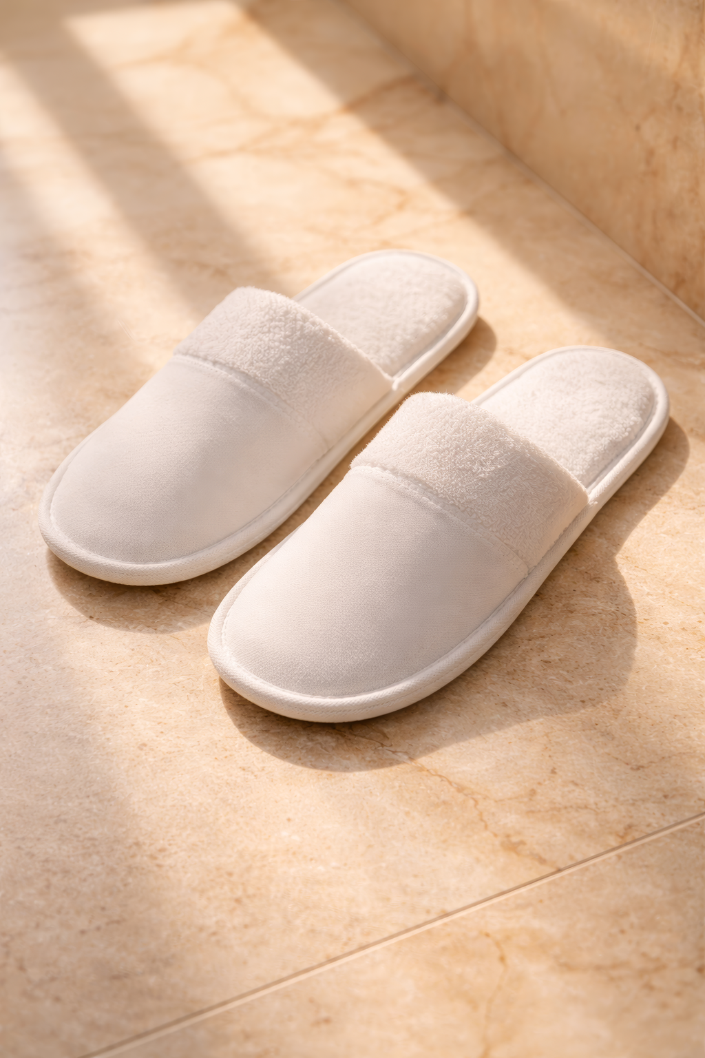 Cotton Hotel Slippers, Soft Lightweight Spa Slippers