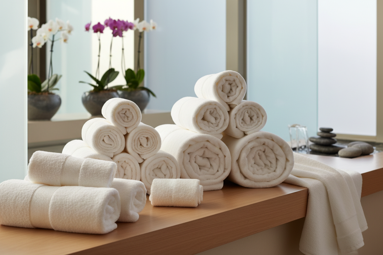 luxury towels spa